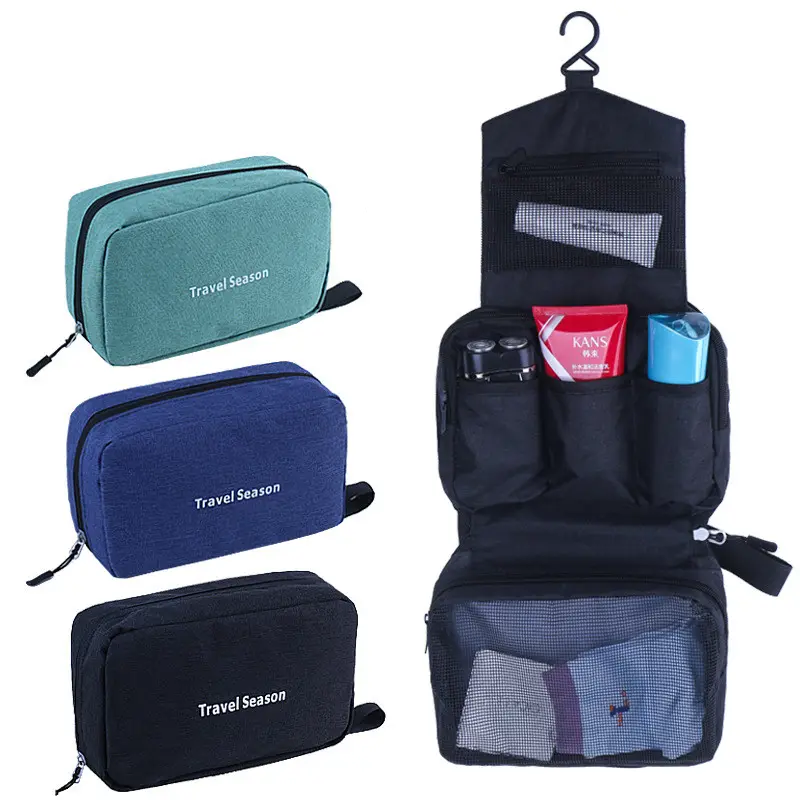 ECO nouveau sac de toilette sac de voyage avec crochet de suspension sac de maquillage cosmétique imperméable organisateur de voyage pour accessoires