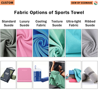 Serviette de sport en microfibre EMB Factory, vente en gros, tissage gaufré, absorbante, séchage rapide, douce, sans peluches, pour la gym et l'entraînement