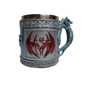 Tazza Novità in Acciaio Inox per Birra e Caffè, Tazza Drago Volante Personalizzata Retrò con Rubinetto per Ufficio, Dropshipping 1 Pezzo - Product Image 4