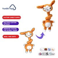 Peluche personnalisée à long cou, jouet en peluche doux, poupée mignonne de dessin animé, coussin pour enfants, cadeau et décoration intérieure