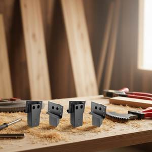 Supports d'angle composés pour plateforme 3,5x3,5 po, épaisseur 5 mm, revêtement poudré, simple face, pour support de bois - Product Image 2