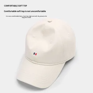 Mũ bóng chày cotton mềm để chống nắng thoáng khí thấm mồ hôi đầu lớn chu vi tùy chỉnh Thêu Logo Thể Thao Golf - Product Image 4