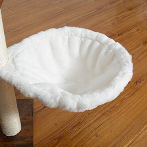 ตู้เก็บรองเท้าสีน้ำตาลทันสมัยพร้อมที่นอนแมว ที่ลับเล็บ และขนกระต่ายน้อยที่ซักได้ ประกอบง่าย - Product Image 4