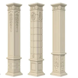 Pilar de columna de piedra natural de chapa de azulejo de pared de ladrillo de nuevo diseño 2024