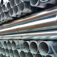 Tuyau en acier au carbone électrogalvanisé BS1387 Classe B approuvé WRAS, diamètre de 1/2 à 8 pouces, pour les projets de ponts et d'infrastructure