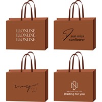Sac en papier beige épais en carton blanc pour femme, sac à main, emballage pour magasin de vêtements, sac cadeau, logo personnalisé, tissage uni