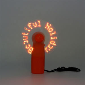 קידום מתנה מיני לוגו אישית עצמי לוגו, מתוכנות עצמית הוביל הודעה USB מיני מאוורר נייד מתנה - Product Image 3