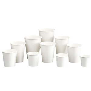 Wholesale Custom Logo and Size Single Wall Disposable Paper Cups for Hot Tea Juice Milk Coffee Mineral Water Without Lid