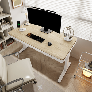 Hot bán đồ nội thất văn phòng máy trạm có thể điều chỉnh chiều cao ngồi đứng Bàn máy tính điện thông minh gỗ màn hình cảm ứng nâng bảng - Product Image 3