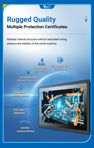 Độ sáng cao 7-24 "IP65 công nghiệp <span class=keywords><strong>LCD</strong></span> màn hình cảm ứng màn hình một + Bảng điều chỉnh 1000 nits 3-năm bảo hành cho môi trường khắc nghiệt kinh doanh - Product Image 4