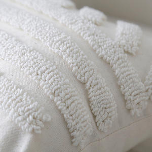 Funda de almohada cuadrada HomeyMood de 45x45cm con diseño geométrico, funda de algodón y poliéster para decoración de sofá y dormitorio - Product Image 2