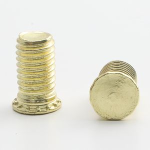 10 pièces/sac Vis à sertir auto-crevattantes à tête affleurante en acier inoxydable 304 plaqué or M3 M5 M6, Fixations à pression, Vis de rivetage - Product Image 1