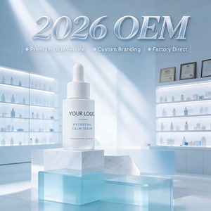 Hydrating Calm Serum Facial Skincare Essence OEM Private Label <b>Dropper</b> <b>Bottle</b> for Daily Care - Product Image 3