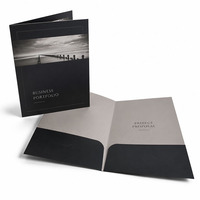 Carpetas de Presentación A4 Impresas Personalizadas de Fábrica, Carpeta de Documentos Comerciales de Papel Recubierto