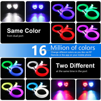Lampe d'ambiance intérieure personnalisable 20W pour toit de voiture, effet ciel étoilé scintillant, 4m, 1200 fibres optiques de 0,75mm, contrôle musical via application