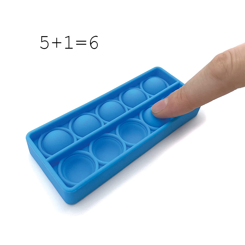 Лидер продаж 2022 Amazon, десять рамок, поп-пузырьки, математический фиджет, сенсорный антистресс, обучающий счетчик, срыгивающий инструмент, игрушка для детей