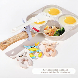 Soporte Multifuncional de Silicona para Utensilios, Resistente al Calor, para Cucharas, Espátulas, Pásulas, con Clip para Ollas y Tapas, Apto para Lavavajillas y Horno - Product Image 1