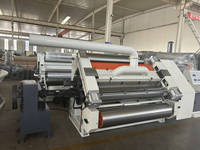 Mini E F G Flûte Ondulé 2 Plis Simple Facer Feuille De Carton ou Rouleau Faisant La Machine Boîte De Nourriture Formant Onduleuse