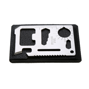 سكينة متعددة الأغراض من الصلب المقاوم للصدأ لحمل بطاقات الائتمان والتخييم - Product Image 1