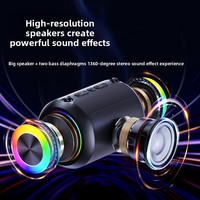 Speaker Portabel Ringkas untuk 5.3 Speaker - Kabinet Logam, Suara Surround AI, Mendukung TF/USB, Volume Kuat untuk Penggunaan di Rumah & Luar Ruangan