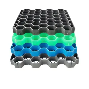 Nhựa Lát Lưới Hdpe Sỏi Lưới Cỏ Paver Đường Lái Xe Dốc Bảo Vệ Bãi Đậu Xe Đường Đất Ổn Định Màu Xanh Lá Cây Đen