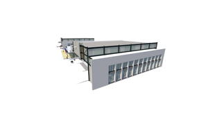 Pratique Multifonctionnel Double <span class=keywords><strong>Pente</strong></span> Structure En Acier Atelier Usine Préfabriqué Boulonné Connexion Coupe Pliage Traitement - Product Image 4