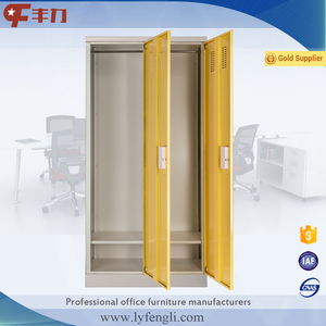 Casier en acier à 2 portes avec serrure à clé, armoire métallique pour club de fitness ou ski, pour le rangement et l'organisation - Product Image 3