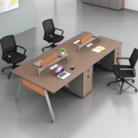 Bureau de travail moderne en bois pour usage commercial avec serrure mécanique et armoire de rangement grande capacité pour immeuble de bureaux et domicile