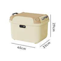 Boîte de rangement pour casque de moto Nanke 36L PP, coffre arrière pour modification et amélioration, compatible avec scooter et moto.