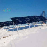 Letrero Artístico |   Fabricante Directo en China, Sistema de Montaje en Suelo para Alta Resistencia al Viento y Nieve, para Proyectos de Energía en Terrenos Nevados, JIS