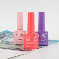 Vernis à ongles en gel UV et LED de 10 ml, marque OEM JR, 50 couleurs, flacon coloré, bonne qualité, ensemble de vernis à ongles en gel sur mesure