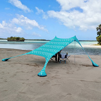 Tente de plage, abri pare-soleil, auvent en toile Wind Valley, tente de fête colorée en lycra pour festival Trance