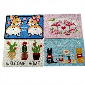 Alfombras de PVC Antideslizantes para Interiores y Exteriores, Tapetes Personalizados con Logotipo, Tapetes de Entrada de Bienvenida para Puerta Principal de PVC para el Hogar - Product Image 1