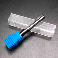 Fresa de 2 filos de carburo sólido para router, herramientas de grabado y tallado CNC para madera, fresa de ranura recta