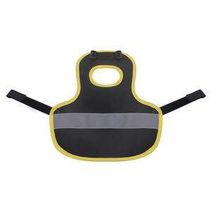 เสื้อกั๊กสะท้อนแสงสำหรับไก่ สีดำขอบเหลือง เสื้อผ้าสัตว์เลี้ยงที่ทนทานสำหรับไก่ เป็ด ห่าน - Product Image 2