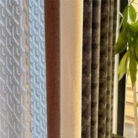 Tissu de rideau TengHui en jacquard imperméable et ignifuge, 90% laine, 10% polyester, doux comme du lin, pour tentes et usage industriel