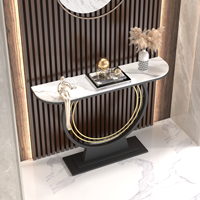 Table d'entrée de luxe légère, moderne, simple, étroite, pour couloir