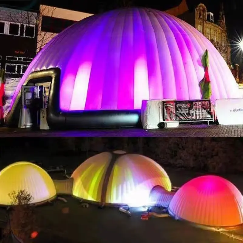 Carpa inflable de iglú carpa inflable para bodas carpas de fiesta evento carpas de globo de nieve cúpula inflable