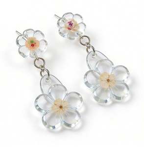 Kit de fabrication de bijoux en résine UV DIY, résine époxy transparente dure à durcissement rapide, moules en silicone, pendentifs, boucles d'oreilles, porte-clés, modèle pailleté - Product Image 3