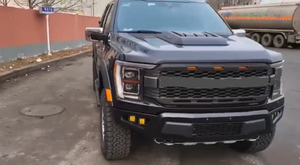 DL 2021+ F-150Raptor 发动机罩装饰件 4x4 哑光黑色塑料汽车发动机罩改装风格保护装饰件全新售后配件 - Product Image 6