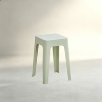 Chaise de salle à manger en plastique et tabouret empilable en plastique, design moderne et coloré, pour restaurant, cuisine, café, style iconique similaire