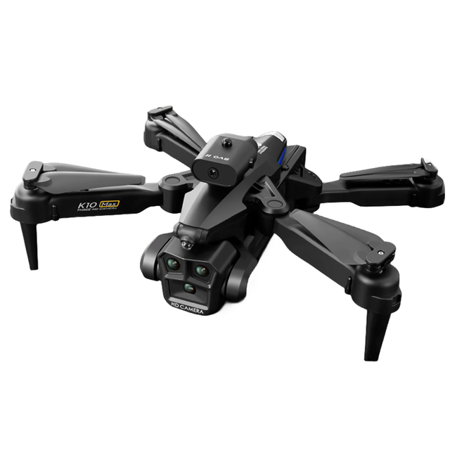 K10 Max Drone Three 4K HD Cameras Obstacle Avoidance Optical Flow Positioning Foldable WIFI FPV Helicopter UAV Dron Toys