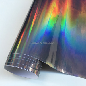Stiker Mobil Hitam Krom Holografik Vinyl Wrap Pelapis Pelangi Laser Vinyl Film Bebas Gelembung Garansi 3 Tahun - Product Image 6