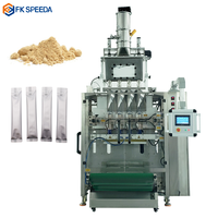 Machine de remplissage automatique de sachets de poudre de mélange de boissons à 4 6 voies pour aliments sacs en papier en plastique pour poudres aromatisées aux fruits