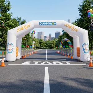 Arche Gonflable Lumineuse Arc-<span class=keywords><strong>en</strong></span>-ciel Doraemon pour Événements, Publicité, Décoration, Course de Marathon <span class=keywords><strong>en</strong></span> Extérieur - Product Image 1