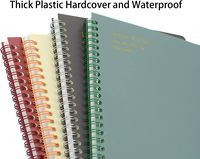 Vente de gros Cahier à spirale A5 A6 personnalisé pour écolier Cahier de notes transparent en plastique PVC PP coloré