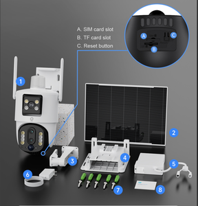 BP5 <span class=keywords><strong>DL</strong></span> longue Distance 10X <span class=keywords><strong>zoom</strong></span> wifi caméra solaire cctv caméra sans fil triple objectif caméra v380 - Product Image 4