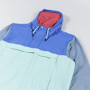 Chaqueta Deportiva Impermeable Ligera para <span class=keywords><strong>Hombre</strong></span> con Logotipo Personalizado, Estilo <span class=keywords><strong>Anorak</strong></span>, Color Verde Azulado - Product Image 3