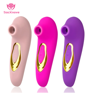 SacKnove Best Seller Vibromasseur à succion en silicone rechargeable par USB, 5 modes, pour clitoris, tige mammaire, vagin, jouets sexuels pour femmes - Product Image 1