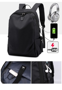 Sac à dos élégant pour hommes, collège, extérieur, imperméable, tendance, décontracté, sport, voyage, polyester de haute qualité, capacité personnalisable - Product Image 5
